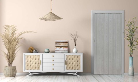 Drzwi harmonijkowe 004-100-07 Szary Dąb 100 cm