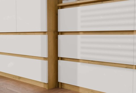 Komoda Malwa M6 120 DĄB ARTISAN BIAŁY