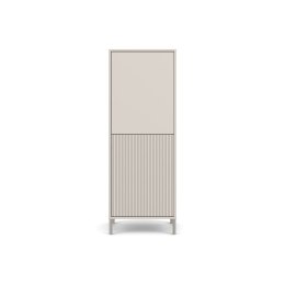 Witryna KAMARO 2DK SLIM/GŁADKI KASZMIR Lamele Front Ryflowany + Klasyczny