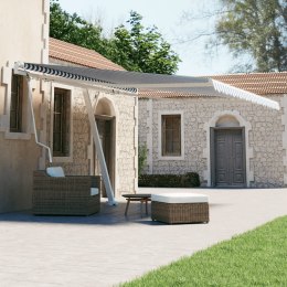 Wolnostojąca, automatycznie zwijana markiza, 450x300 cm