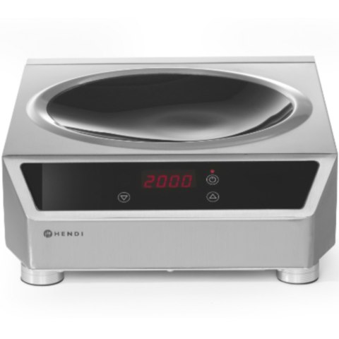 Wok indukcyjny 3100W z patelnią indukcyjną Profi Line - Hendi 239681