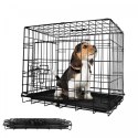 Leopet Składana klatka dla psa 91 x 57 x 63,5 cm, L, czarna