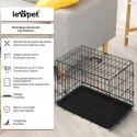 Leopet Składana klatka dla psa 91 x 57 x 63,5 cm, L, czarna