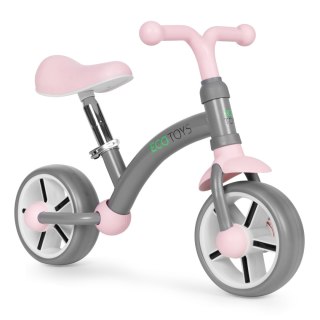 Rowerek biegowy dla dzieci koła EVA regulacja siodełka szary ECOTOYS