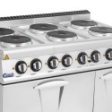 Kuchnia elektryczna z piekarnikiem szafką 6 palników 400 V 19.1 kW