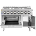 Kuchnia elektryczna z piekarnikiem szafką 6 palników 400 V 19.1 kW