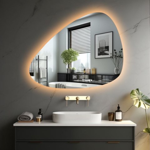 IREDA Lustro łazienkowe z oświetleniem LED, 100 x 70 cm IREDA Lustro łazienkowe z oświetleniem LED, 100 x 70 cm