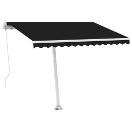 Ręcznie zwijana markiza z LED, 300 x 250 cm, antracytowa