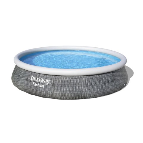 Bestway Basen dmuchany dla dorosłych Aro Ratan z oczyszczaczem 396x84 cm Ogród 57376 Bestway Basen dmuchany dla dorosłych Aro Ratan z oczyszczaczem 396x84 cm Ogród 57376