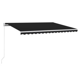 Ręcznie zwijana markiza z LED, 450 x 300 cm, antracytowa