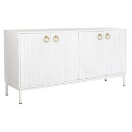 Kredens DKD Home Decor Metal Biały Drewno mango (152 x 40 x 77 cm)