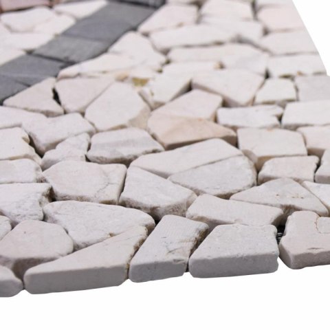 Mozaika marmurowa, motyw Słońca, 90 x 90 cm.