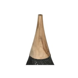Abażur do Lamp Home ESPRIT Czarny Bambus drewno tekowe 35 x 35 x 85 cm (2 Sztuk)