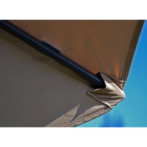 PARASOL OGRODOWY 300CM SKŁADANY BEŻOWY