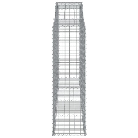 Kosze gabionowe, 20 szt, 300x50x160/180cm, galwanizowane żelazo