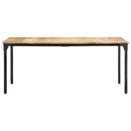 Stół jadalniany, 180 x 90 x 76 cm, surowe drewno mango