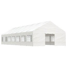 VidaXL Namiot ogrodowy z dachem, biały, 15,61x5,88x3,75 m, polietylen