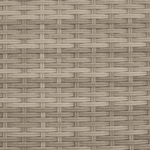 2-os. sofa ogrodowa, daszek i podnóżki, jasnoszara, rattan PE