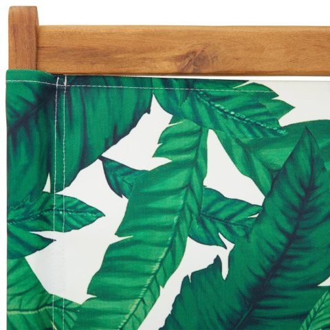 Składane krzesła ogrodowe, 8 szt., zielona tkanina i drewno