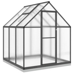 Szklarnia z ramą podstawy, antracyt, 169x169x202 cm, aluminium