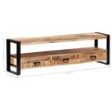 Szafka pod telewizor, 150 x 30 x 45 cm, lite drewno mango