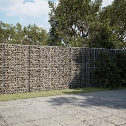 Kosz gabionowy z pokrywą, 1100x50x200 cm, galwanizowane żelazo