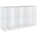 Kosz gabionowy z pokrywą, 350x100x200 cm, galwanizowane żelazo