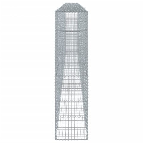 Kosz gabionowy z pokrywą, 900x50x200 cm, galwanizowane żelazo