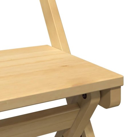 5-cz. zestaw mebli jadalnianych Corona, składany, woskowy brąz