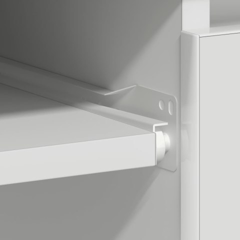 Biurko, białe, 90x45x76 cm, płyta wiórowa