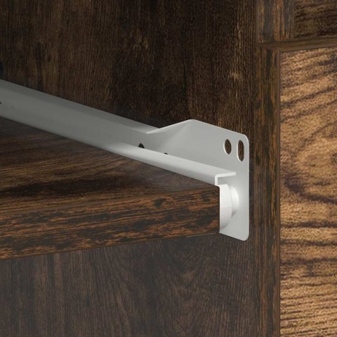 Biurko, przydymiony dąb, 90x45x76 cm, materiał drewnopochodny