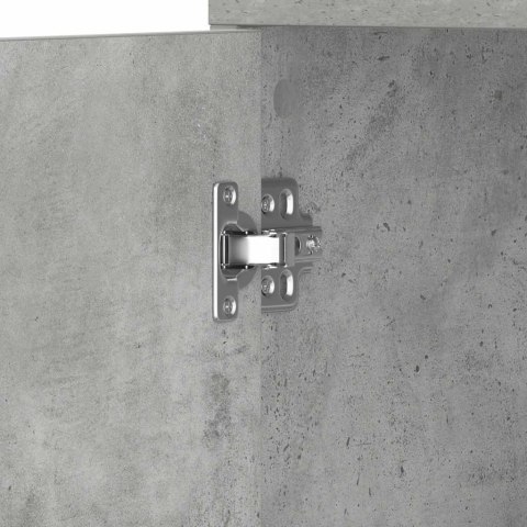 Szafka łazienkowa, szarość betonu, 30x30x183,5 cm, płyta wiórowa