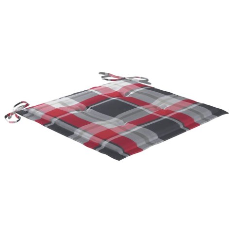 Krzesła ogrodowe z poduszkami, 8 szt., lite drewno akacjowe