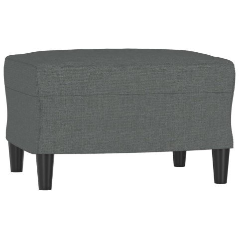 3-osobowa sofa z podnóżkiem, ciemnoszary, 180 cm, tkaniną