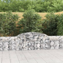 VidaXL Kosze gabionowe, 30 szt., 300x30x60/80 cm, galwanizowane żelazo