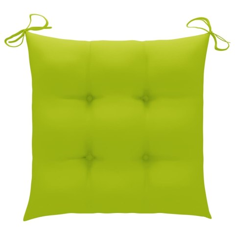 Krzesła ogrodowe z poduszkami, 8 szt., lite drewno akacjowe