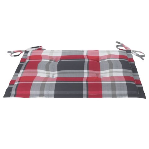 Krzesła ogrodowe z poduszkami, 8 szt., lite drewno tekowe