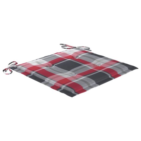 Krzesła ogrodowe z poduszkami, 8 szt., lite drewno tekowe