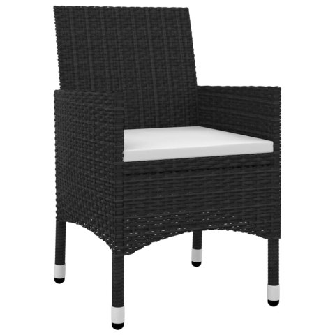 5-cz. zestaw mebli ogrodowych z poduszkami, rattan PE i szkło