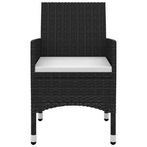 7-cz. zestaw mebli ogrodowych z poduszkami, rattan PE i szkło