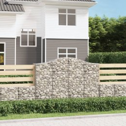 VidaXL Kosze gabionowe, 50 szt, 200x50x140/160cm, galwanizowane żelazo