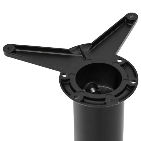 4 Nogi do stołu z regulacją wysokości Czarne 870 mm