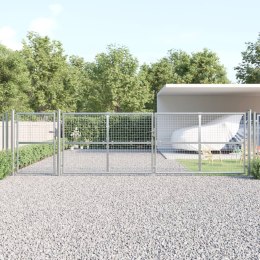 VidaXL Brama z siatki, srebrna, 500x175 cm, galwanizowana stal