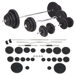 VidaXL Sztangi i hantle z zestawem obciążeń, 120 kg