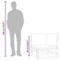 Narożna sofa ogrodowa z poduszkami w kolorze taupe, bambusowa