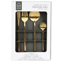 Zestaw sztućców Gilded złote na 6 osób