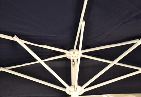 Półokrągły parasol balkonowy 270 cm beżowy, podstawa