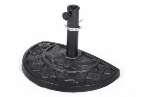 Półokrągły parasol balkonowy 270 cm beżowy, podstawa