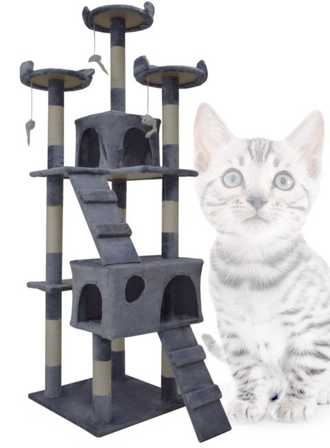 Duży Drapak dla kota legowisko wieża słupki sizalowe wysoki 170cm