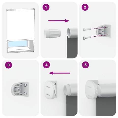 Roleta przeciwsłoneczna 120 x 230 cm Czarna